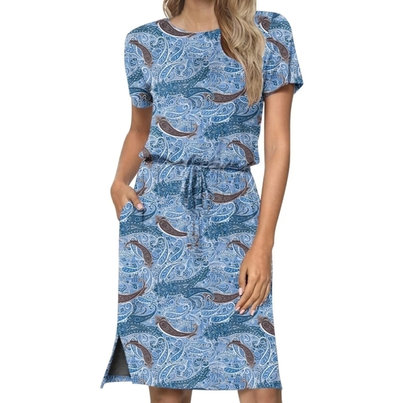 NWT Anydoll Boho Print Plus Size Dress - Picture 1 of 9